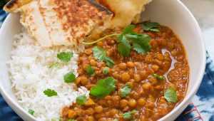 dinner - lentil curry - Clean Eating Recipes